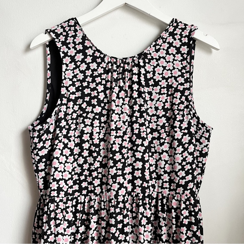 J Crew Tiered Midi Dress in Poppy Garden - Picture 2 of 13